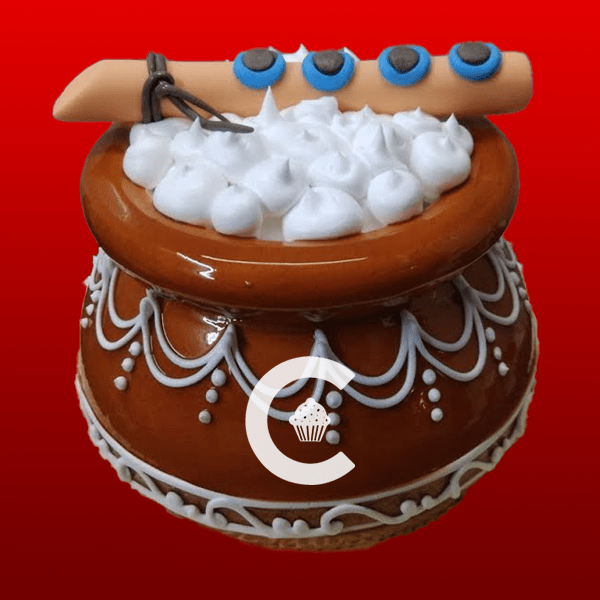 Learn how to decorate Eggless Krishna Matki Cake - YouTube | Simple cake  designs, Yummy cakes, Cake decorating piping